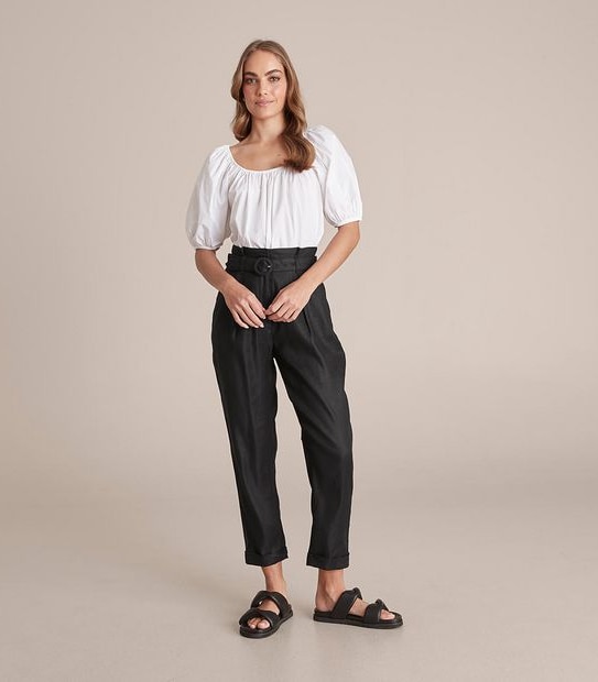 Preview Paperbag Waist  Pants