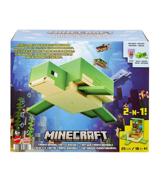 Minecraft - Ttansforming Turtle Hideout Playset