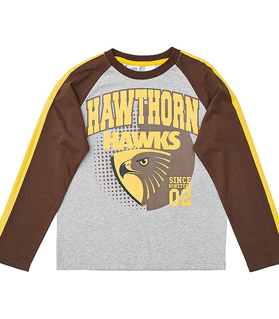AFL Hawthorn Hawks Jersey Flannelette Pyjama Set