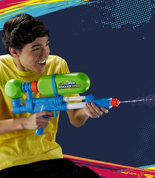 Nerf Supersoaker - XP100 Retro Water Blaster - Pump Action