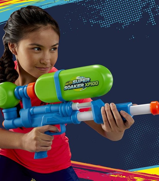 Nerf Supersoaker - XP100 Retro Water Blaster - Pump Action
