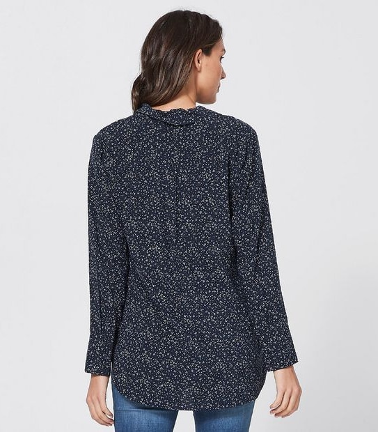 Viv Shirt - Navy Blue Spot