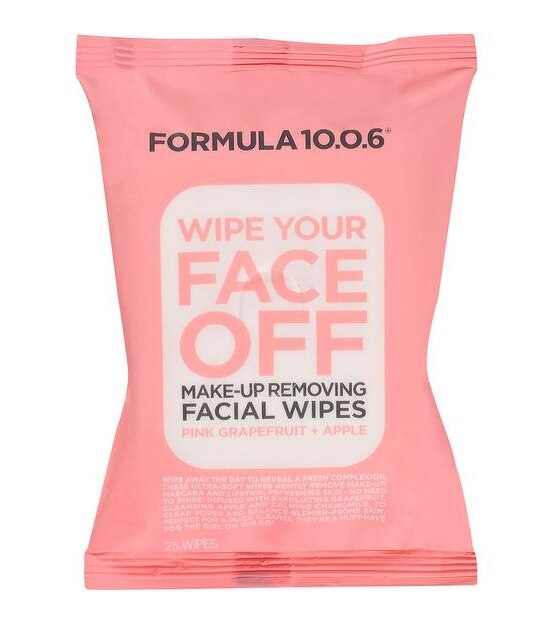 Formula 10.0.6 Wipe Your Face Off, MakeUp Removing Facial Wipes