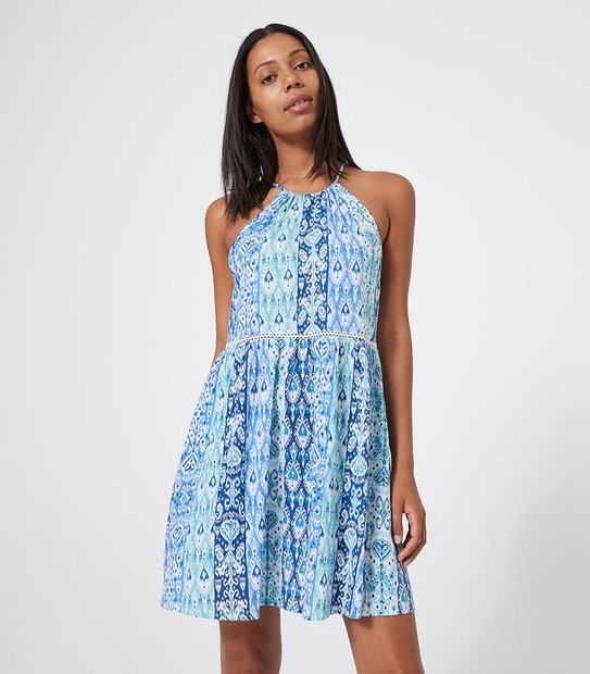 Piping Hot Halter Mini Dress