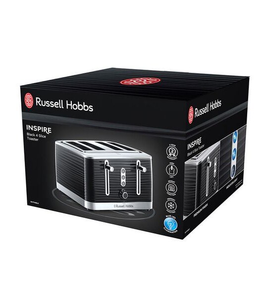 Russell Hobbs 4 Slice Inspire Toaster Black RHT114BBR Target Australia