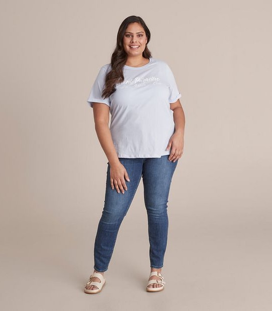 Curve Print Crew T-Shirt 4 of 5