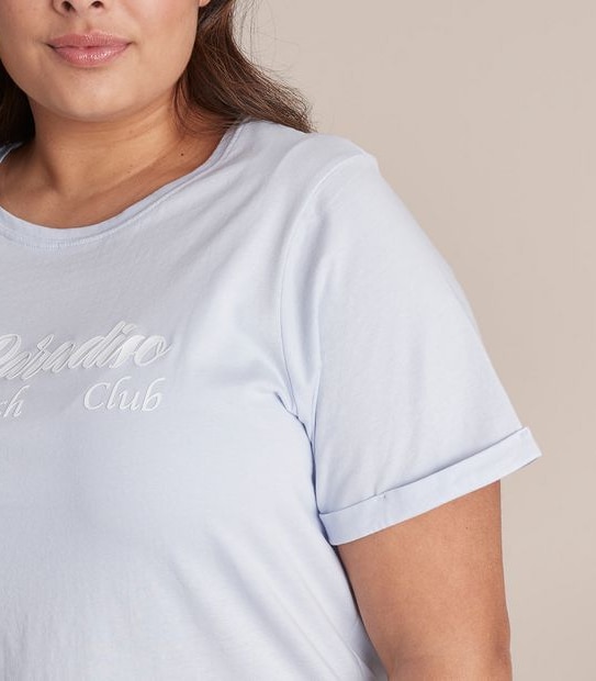 Curve Print Crew T-Shirt