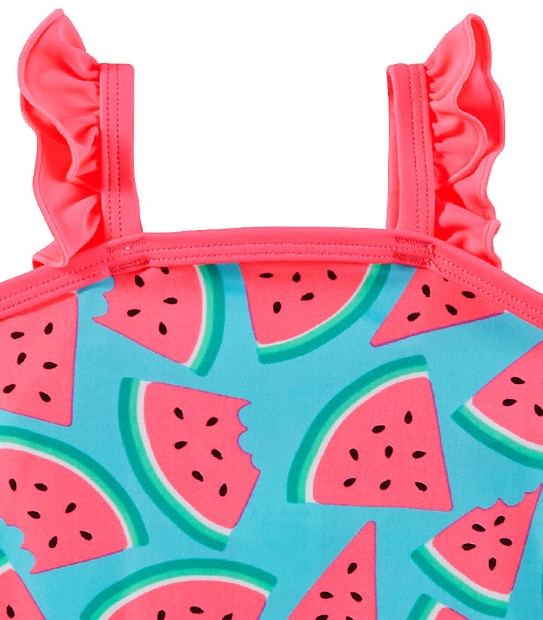 Girls' One Piece Bathers - Watermelon