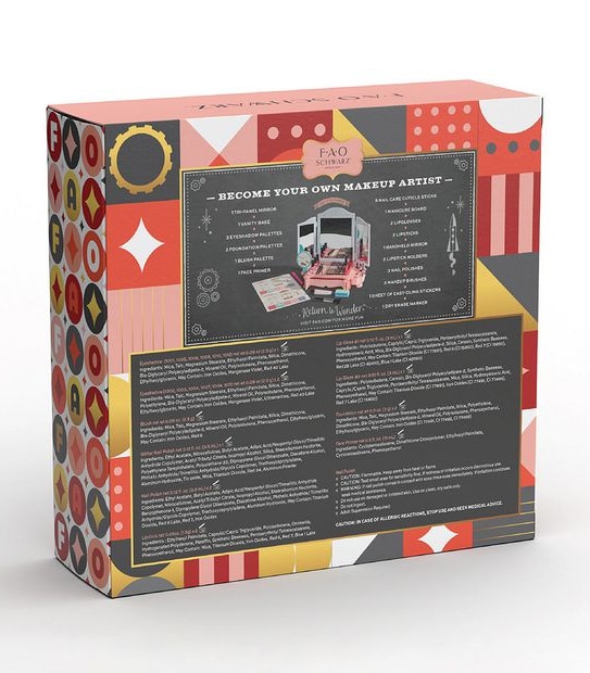 FAO Schwarz - LED Vanity Makeup Studio 30 Piece Set
