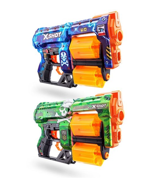 X-Shot Skins Dread Dart Blaster 2 Pack (48 Darts) by ZURU