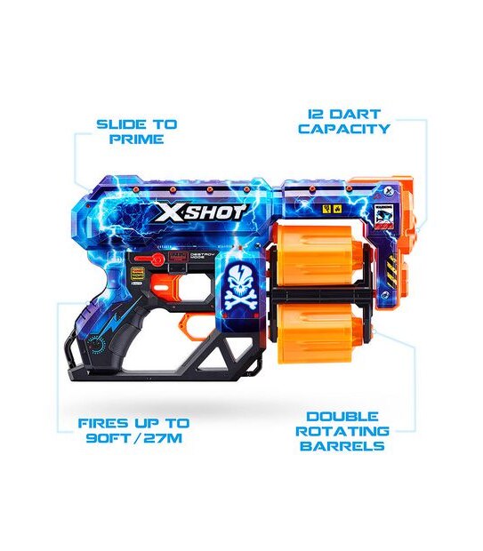 X-Shot Skins Dread Dart Blaster 2 Pack (48 Darts) by ZURU