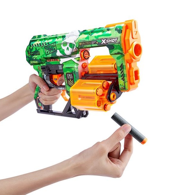 X-Shot Skins Dread Dart Blaster 2 Pack (48 Darts) by ZURU