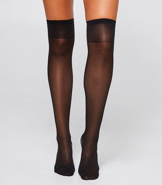 2 Pack Cotton Sole 40 Denier Knee High Socks