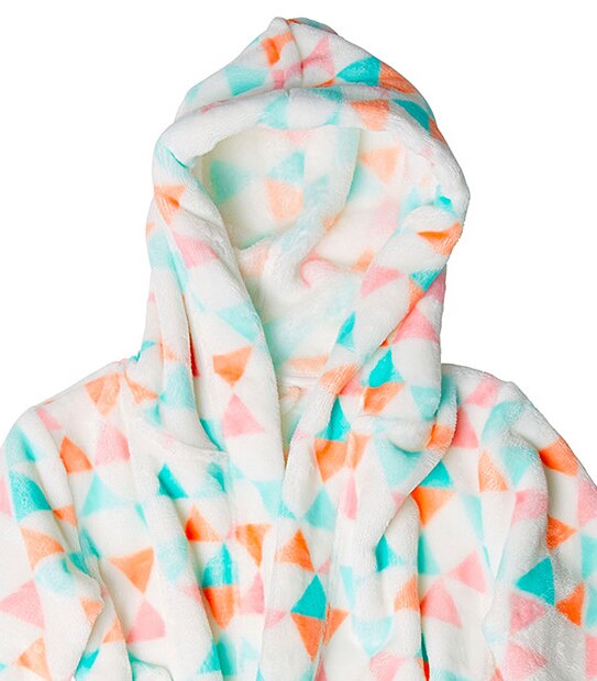 Triangle Print Hooded Dressing Gown Target Australia