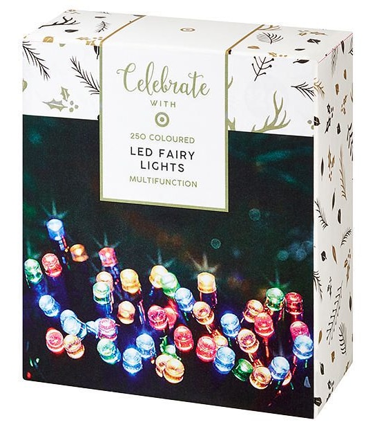 250 Coloured Fairy Lights
