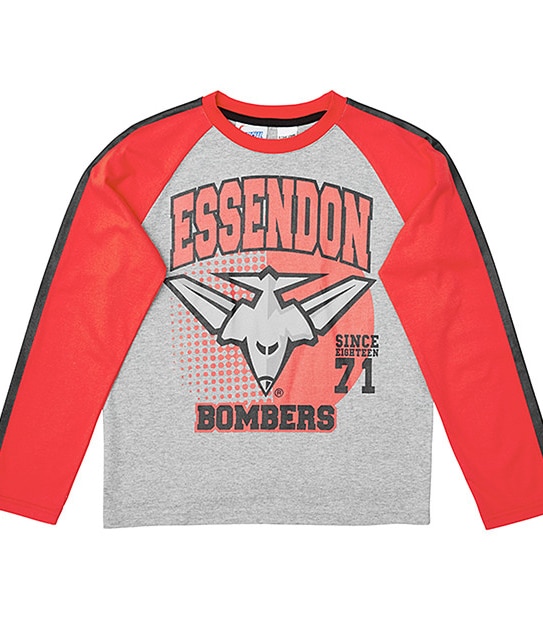 AFL Essendon Bombers Jersey Flannelette Pyjama Set