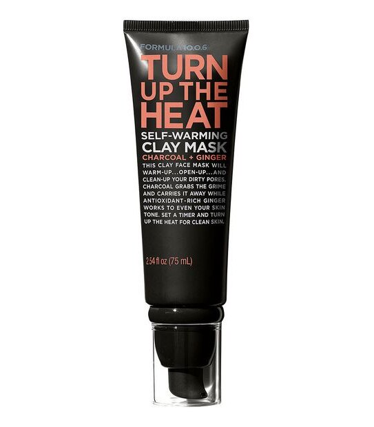 Formula 10.0.6 Turn Up The Heat Self-Warming Clay Mask - Charcoal & Ginger