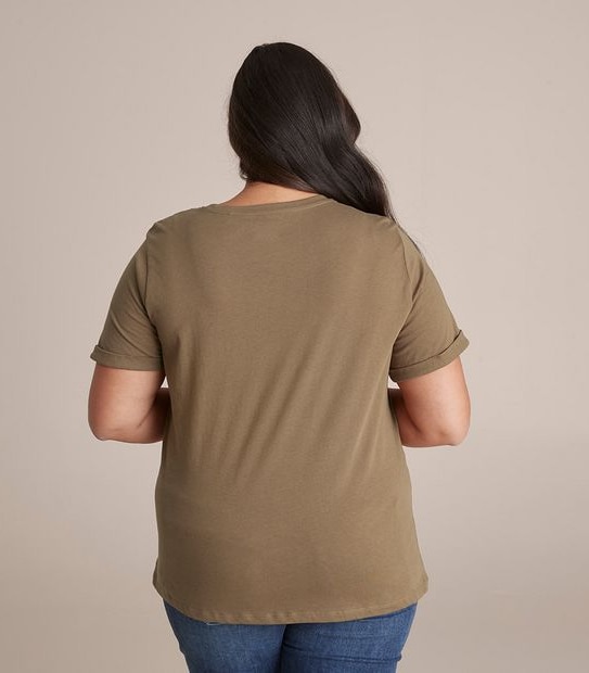 Curve Print Crew T-Shirt | Target Australia