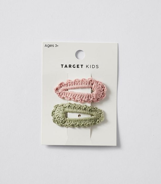 2 Pack Crochet Hair Clips