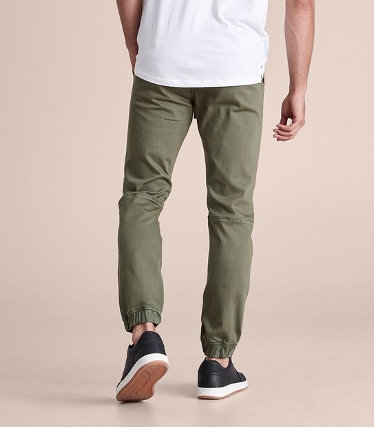 Knit Woven Jogger Pants