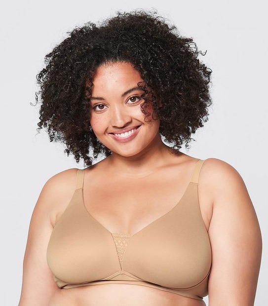 Fuller Figure Wirefree T-Shirt Bra - Latte Brown