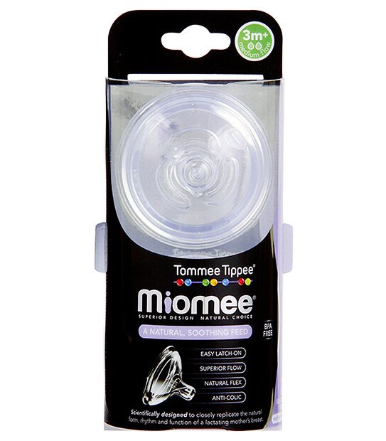 Tommee Tippee Miomee Medium Flow Teat 2 Pack