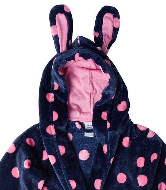Polka Dot Hooded Dressing Gown With Slippers Target Australia