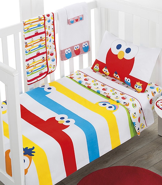 Sesame Beginnings Cutie Pie Cot Comforter Set