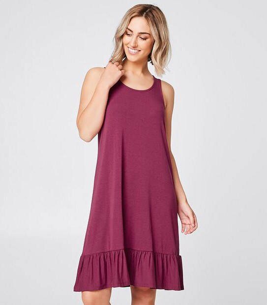 Midi Peplum Frill Dress