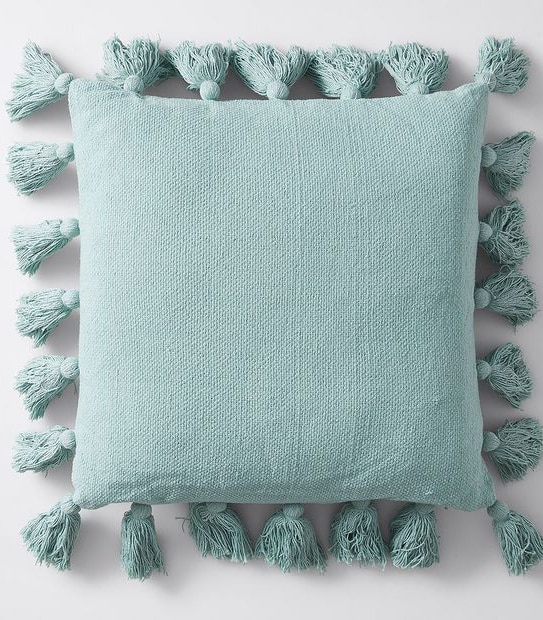 Textured Tassel Cushion