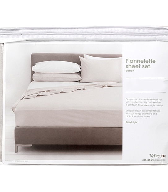Flannelette Sheet Set - Moonbeam