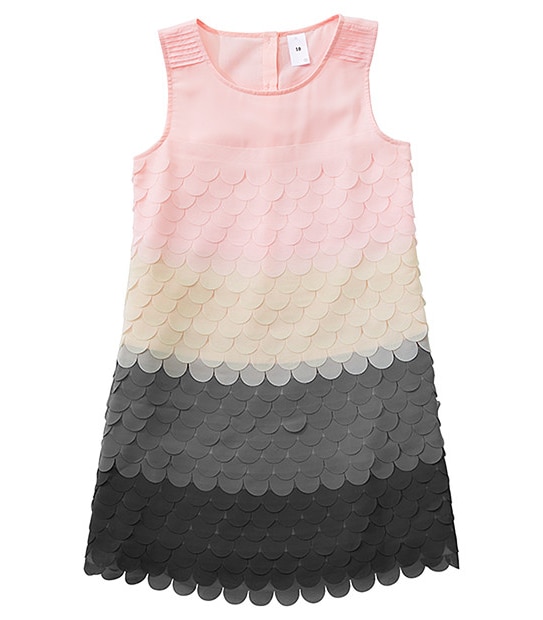 Girls' Scalloped Dress