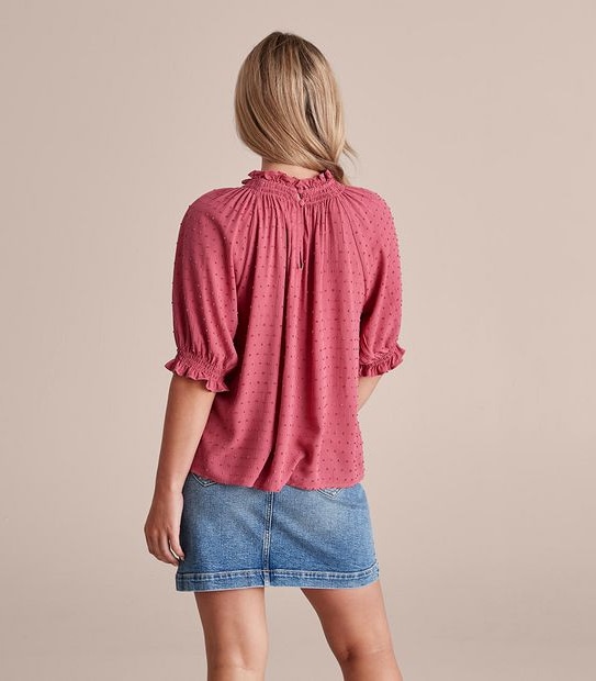 Dannii Minogue Petites Puff Sleeve Top