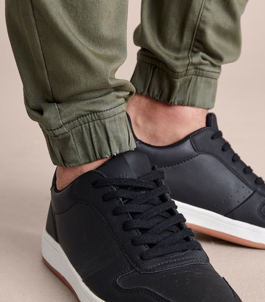 Knit Woven Jogger Pants