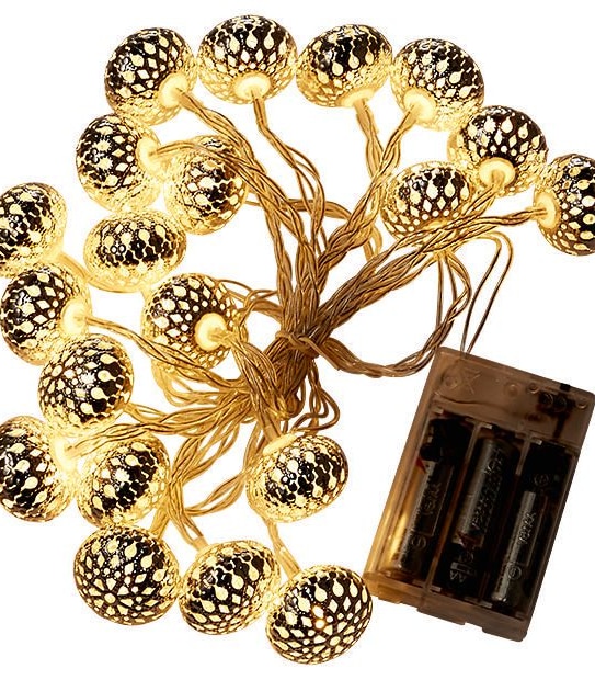 20 LED Metal Ball Lights