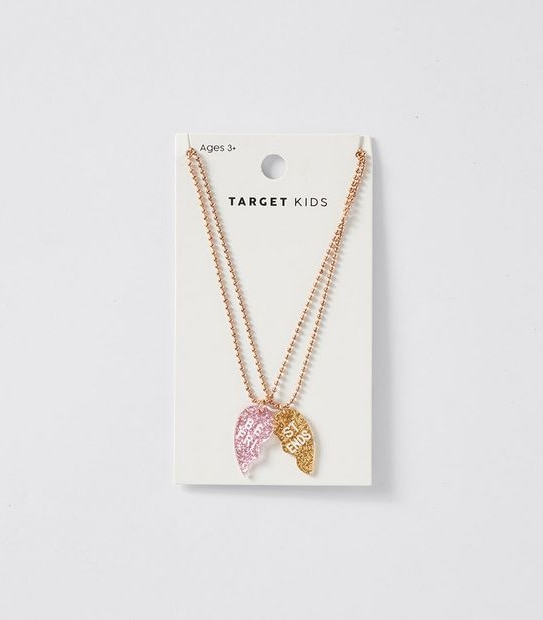 2 Piece Heart BFF Necklace