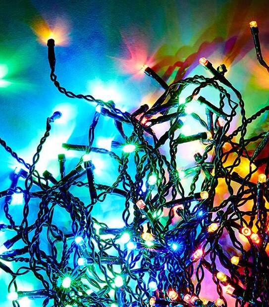 250 LED Coloured Icicle Lights