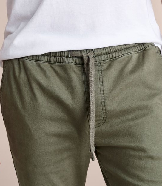 Knit Woven Jogger Pants