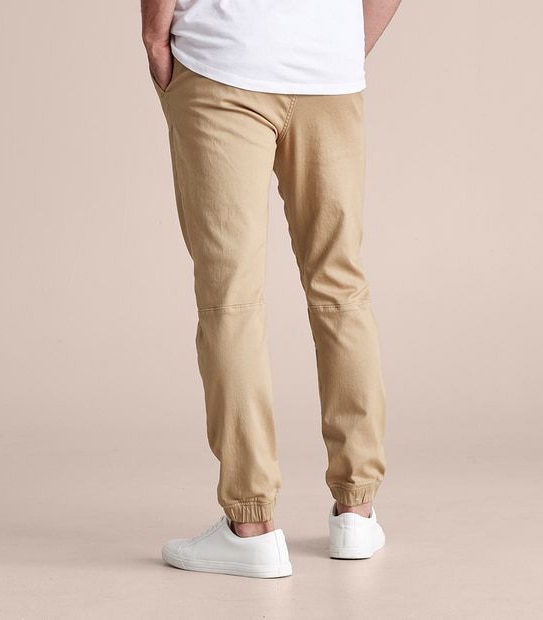 Knit Woven Jogger Pants