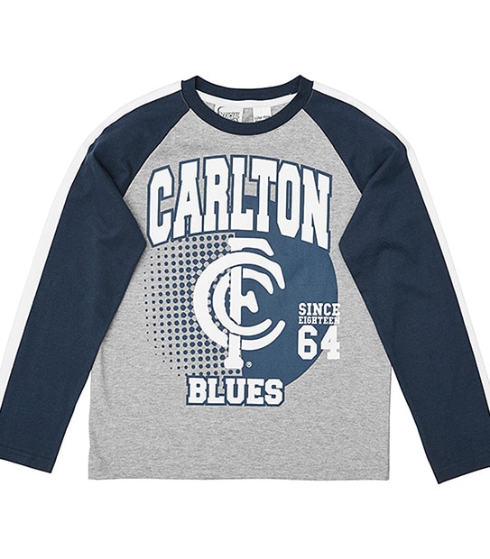 AFL Carlton Blues Jersey Flannelette Pyjama Set 2 of 5