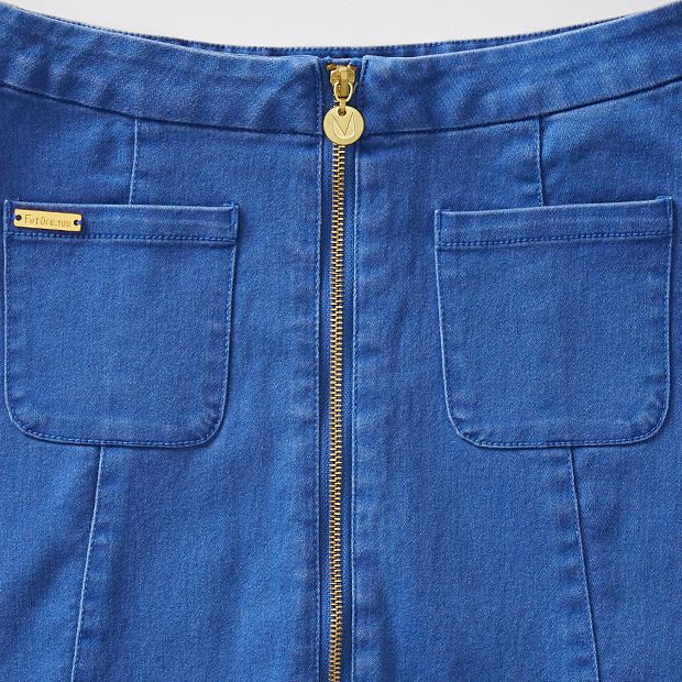 Future You Zip Through Denim Skirt Target Australia