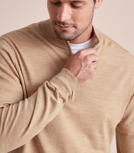 Preview Merino Wool 1/4 Zip Jumper 5 of 6