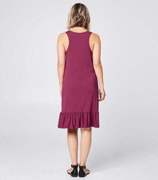 Midi Peplum Frill Dress