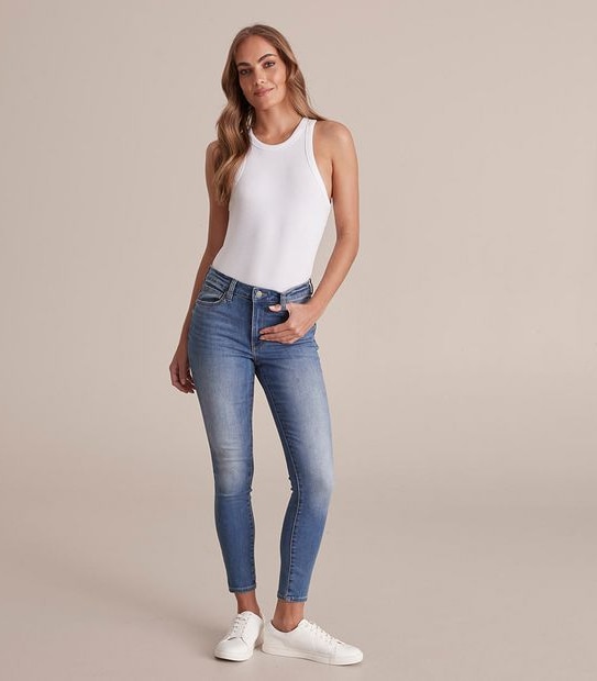 Skinny High Rise Ankle Length Jeans
