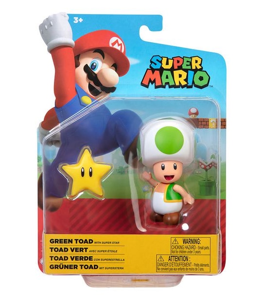 NITENDO SUPER MARIO - SET FIGURINE MARIO STAR POWER 10 CM