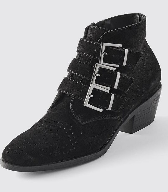 Lily Loves Brussells Buckle Boot - Black