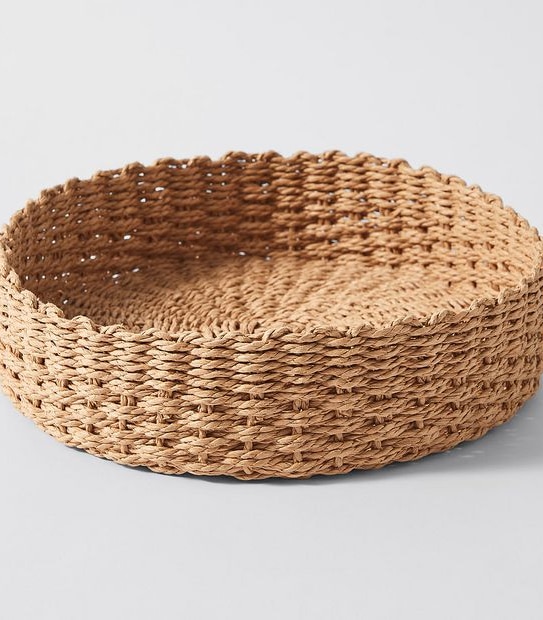 Paper Cord Woven Round Basket