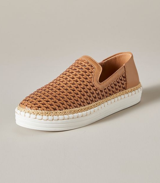 Womens Freedom Platform Weave Flats