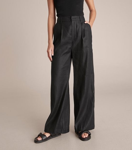 Preview Linen Blend Wide Leg Pants | Target Australia