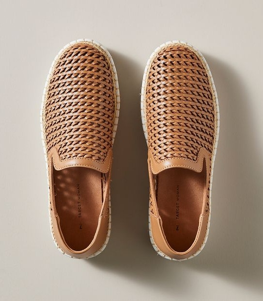 Womens Freedom Platform Weave Flats
